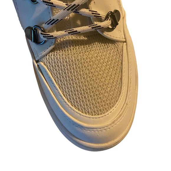 Madden Girl Negan white black and sliver high top chunky boots size 8.5 M - Picture 7 of 12